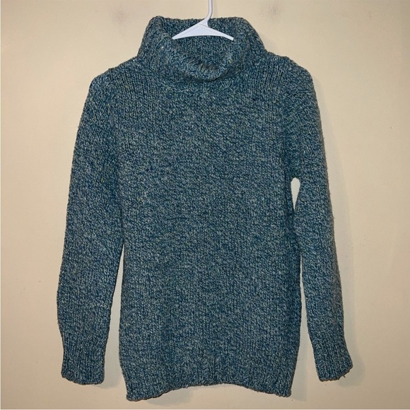 Fisherman Out of Ireland Sweaters - Fisherman Out of Ireland Wool Sweater women’s small green blue